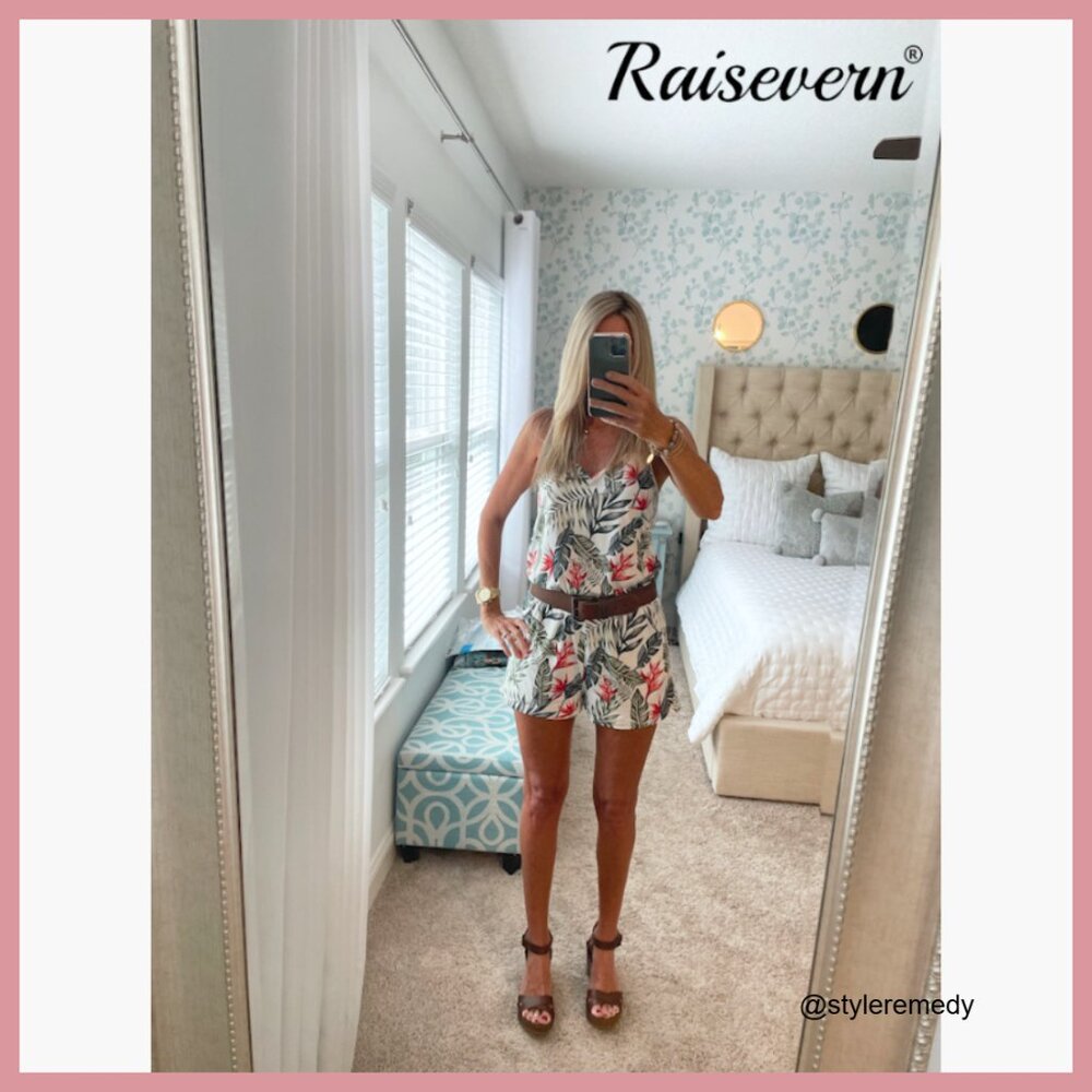 Soft Material Romper With Adjustable Spaghetti St… - image 6